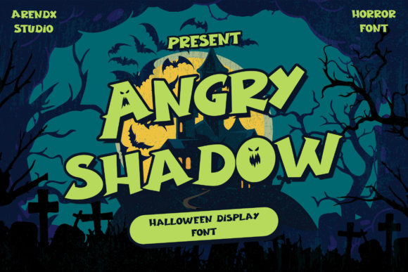 Angry Shadow Font for Handmade Creations and More