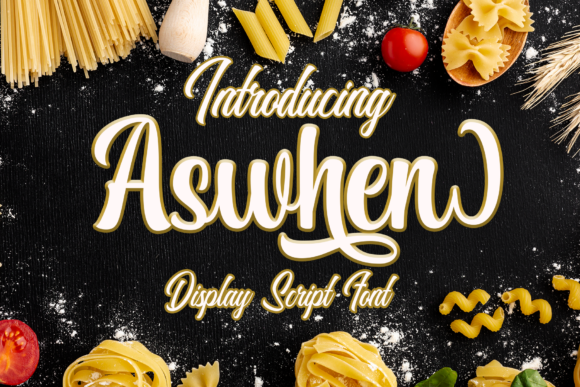 Aswhen: A Whimsical Display Font for Bold Branding