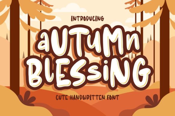 Autumn Blessing: A Playful Display Font for Creative Campaigns