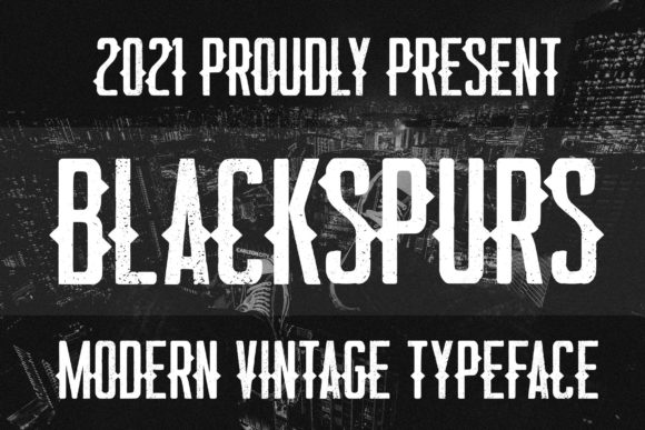Blackspurs: A Bold Display Font for Creative Projects