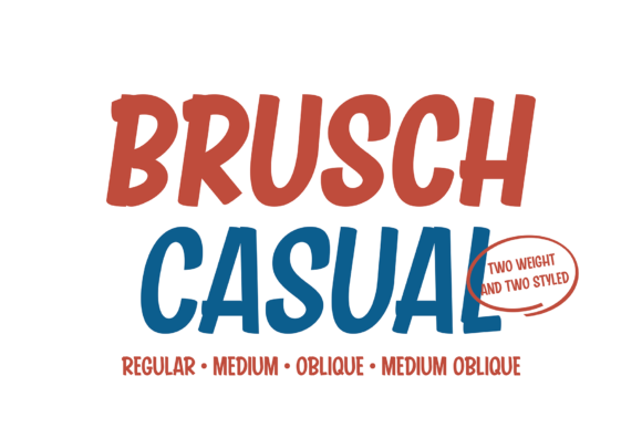 Brusch Casual: A Cool Display Font for Small Business Branding