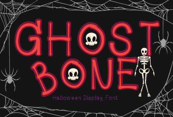 Ghost Bone Font for Halloween Designs and Spooky Branding