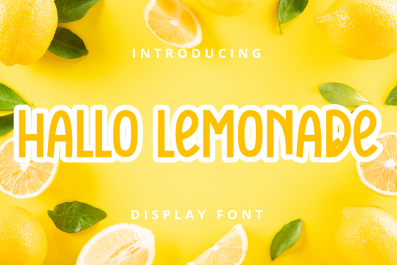 Hallo Lemonade: A Display Font for Bold Digital Branding