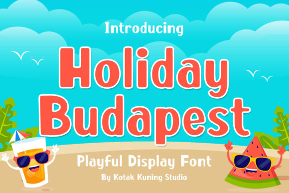 Holiday Budapest Display Font for Creative Projects