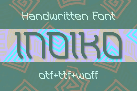 Indiko: A Whimsical Display Font for Digital Creativity