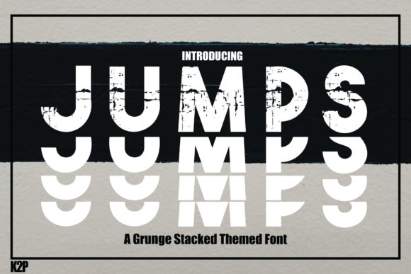 Jumps: A Bold Display Font for Editorial Design and Branding