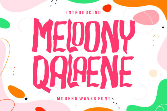 Meloony Qalaene: A Cool Display Font for Bold Branding