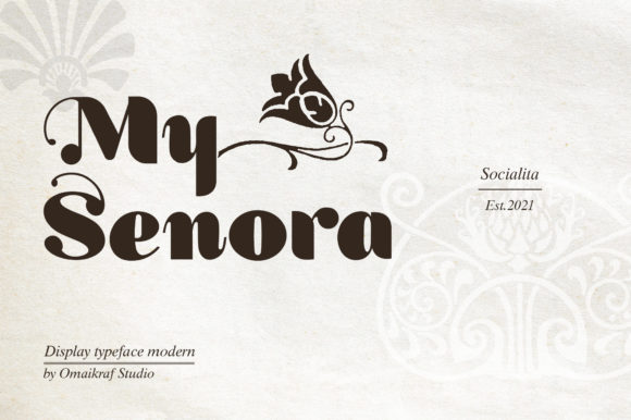 My Senora: Elevate Your Brand with a Trendy Display Font