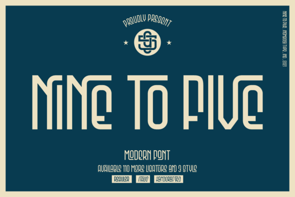 Nine to Five Font for Eye-Catching Campaign Designs