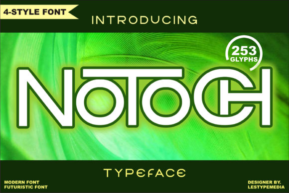 Notoch Display Font for Modern Web Design