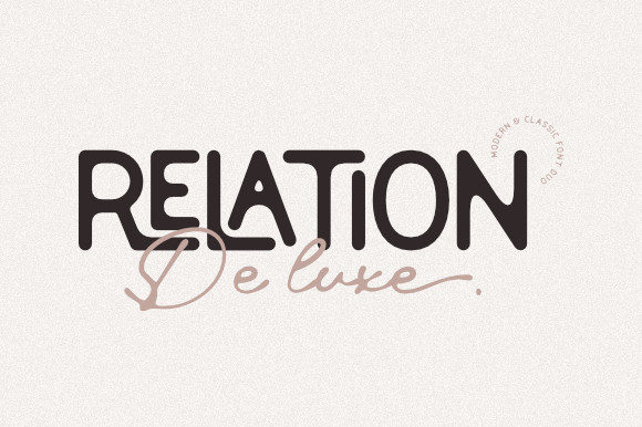 Relation De Luxe: A Vintage-Inspired Display Font for Craft Creations