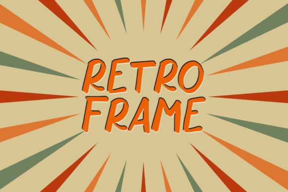 Retro Frame Font for Modern Web Design