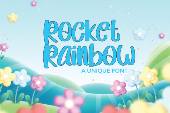 Rocket Rainbow: A Charming Display Font for Branding