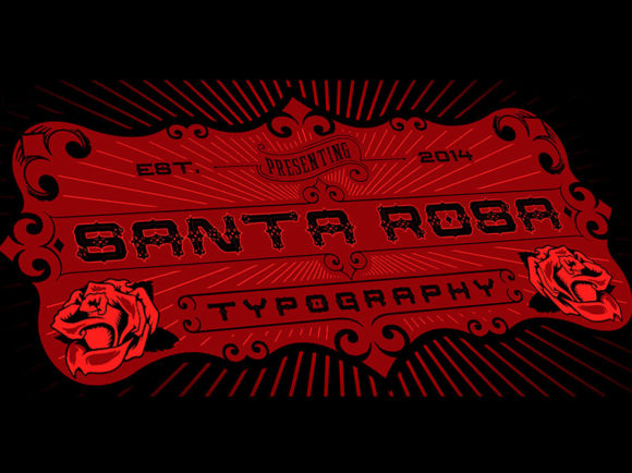 Santa Rosa: A Western-Style Display Font for Creative Crafters