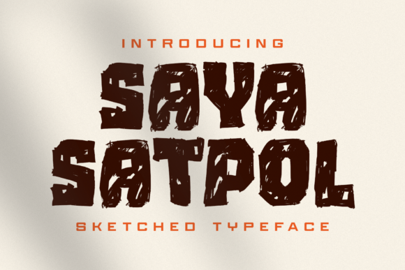 Saya Satpol: A Bold Display Font for Authentic Editorial Design