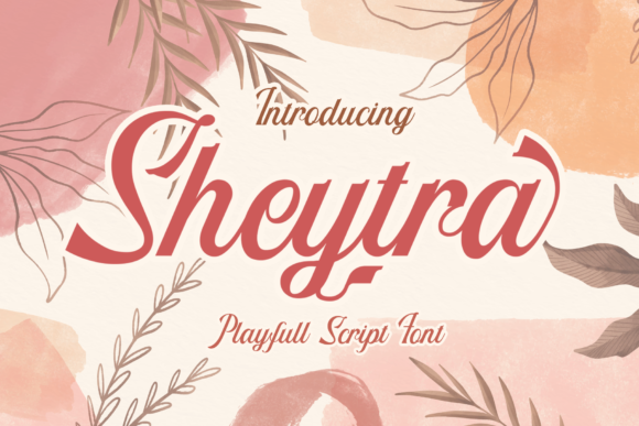 Sheytra: A Luxurious Display Font for Handmade Creations
