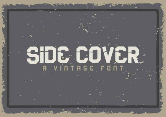 Side Cover: A Bold Display Font for Impactful Branding