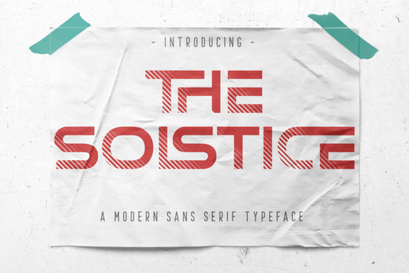 The Solstice: A Modern Display Font for Creative Makers