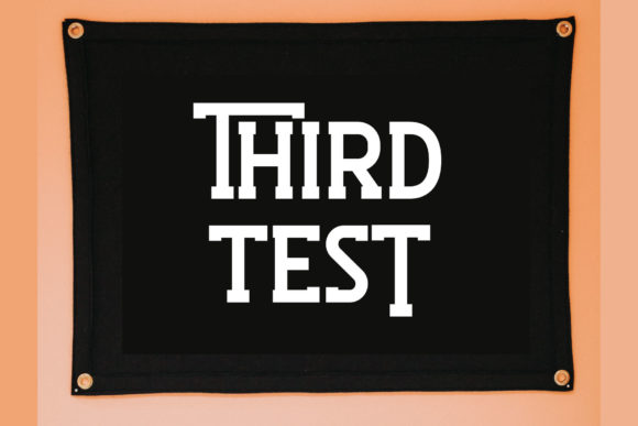 Third Test Font for Bold Visual Impact