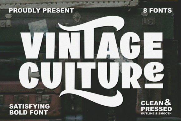 Vintage Culture: A Stylish Display Font for Editorial Projects